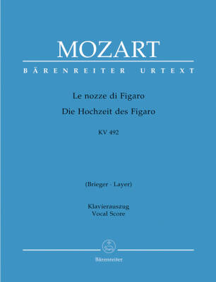 The Marriage of Figaro K. 492 - Mozart - Vocal Score, Urtext Edition - Soloists, Choir, Orchestra