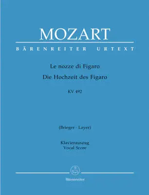 The Marriage of Figaro K. 492 - Mozart - Vocal Score, Urtext Edition - Soloists, Choir, Orchestra