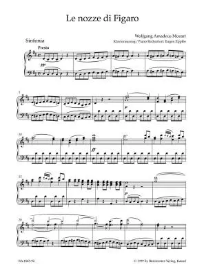 The Marriage of Figaro K. 492 - Mozart - Vocal Score, Urtext Edition - Soloists, Choir, Orchestra