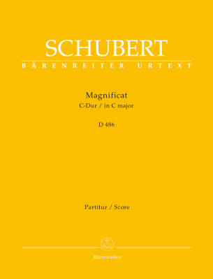 Magnificat in C Major D 486 - Schubert - Score, Urtext Edition - Soloists, Mixed Choir, Orchestra