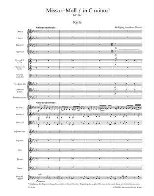Missa in C Minor K. 427 \'\'Great Mass in C Minor\'\' - Mozart - Score, Urtext Edition - Soloists, Mixed Choir, Orchestra