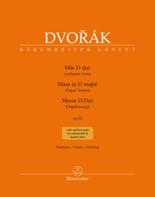 Mass in D Major Op. 86 - Dvorak - SATB Choir/Organ - Score
