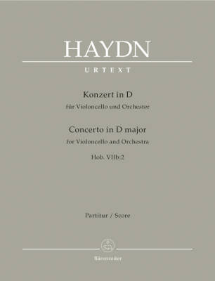 Concerto for Violoncello and Orchestra in D Major Hob. Viib:2 - Haydn - Score, Urtext Edition