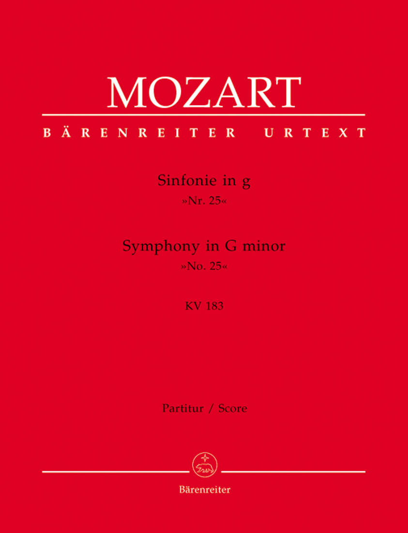 Symphony No. 25 in G Minor K. 183 - Mozart - Score, Urtext Edition