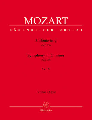 Symphony No. 25 in G Minor K. 183 - Mozart - Score, Urtext Edition