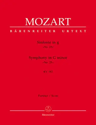 Symphony No. 25 in G Minor K. 183 - Mozart - Score, Urtext Edition