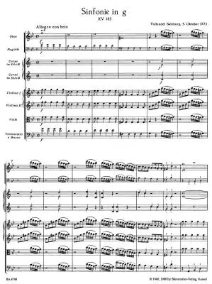 Symphony No. 25 in G Minor K. 183 - Mozart - Score, Urtext Edition