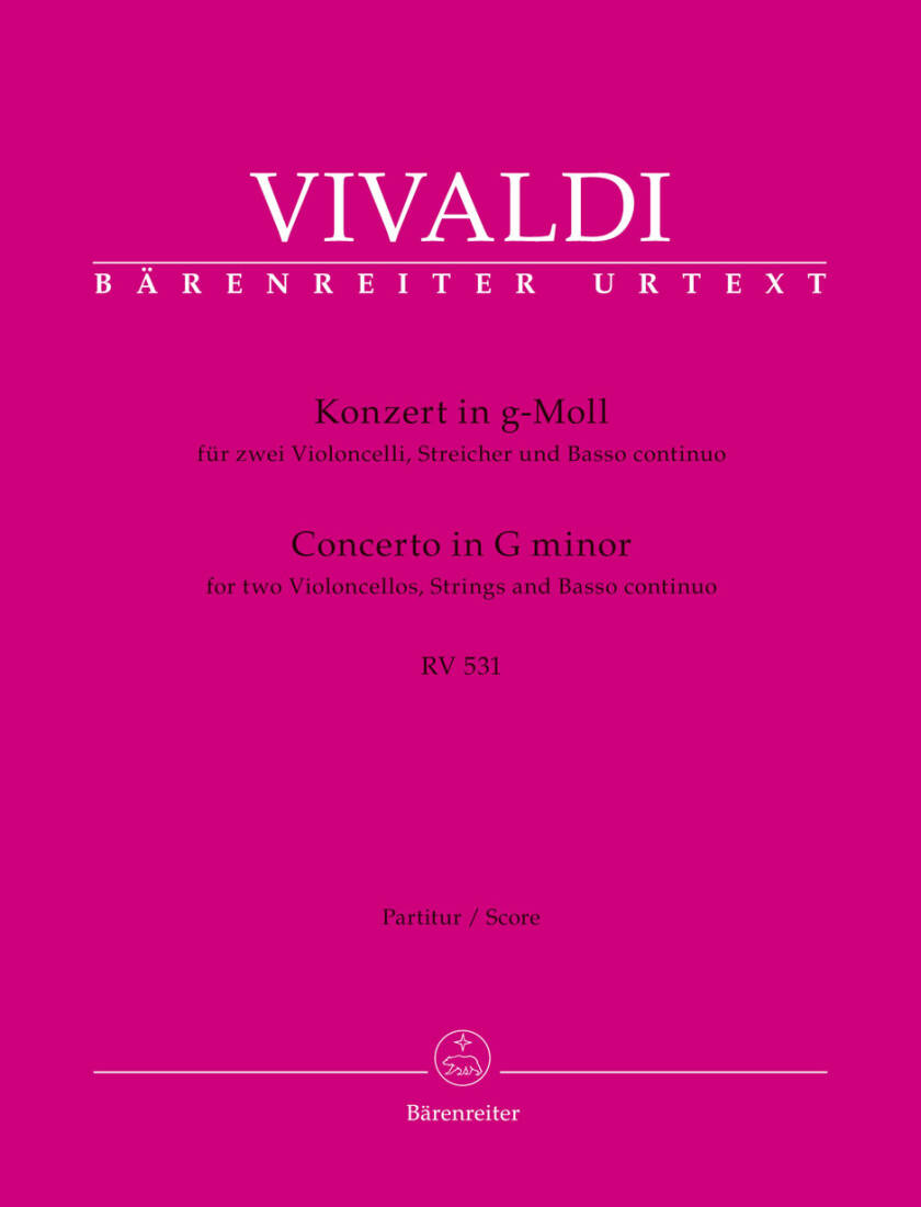 Concerto in G Minor RV 531 - Vivaldi - String Orchestra/Basso Continuo - Full Score