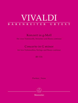 Concerto in G Minor RV 531 - Vivaldi - String Orchestra/Basso Continuo - Full Score