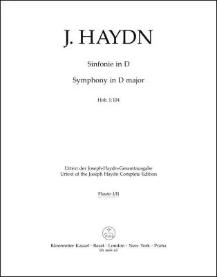 Symphony in D Major Hob.i :104 \'\'London Symphony No. 12\'\' - Haydn - Wind Set, Urtext Edition