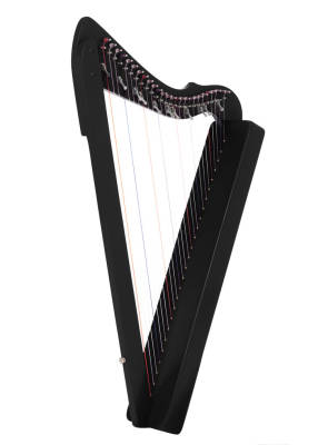 Flatsicle Harp, 26-String - Levers C/F/B - Black