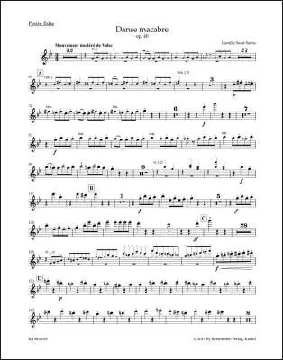 Danse Macabre Op. 40 - Saint-Saens - Wind Set, Urtext Edition