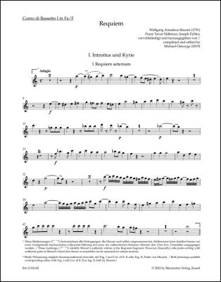 Requiem - Mozart/ Ostrzyga - Wind Set, Urtext Edition