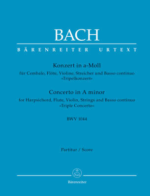 Concerto in a Minor BWV 1044 ''Triple Concerto'' - Bach - Full Score