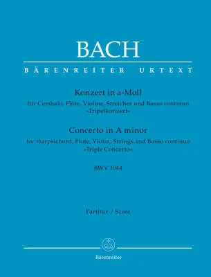Baerenreiter Verlag - Concerto in a Minor BWV 1044 Triple Concerto - Bach - Full Score