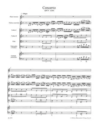 Concerto in a Minor BWV 1044 \'\'Triple Concerto\'\' - Bach - Full Score