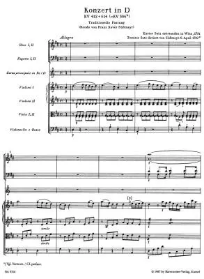 Concerto No. 1 in D Major K. 412 + 514 (386b) - Mozart - Horn/Orchestra - Full Score