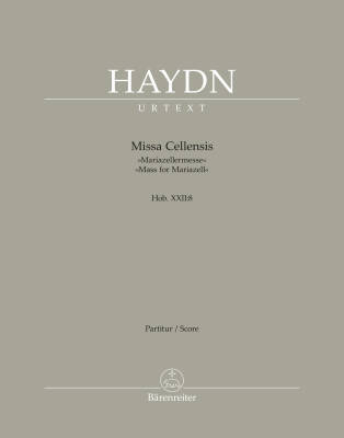 Missa Cellensis Hob. XXII:8 ''Mass for Mariazell'' - Haydn - Score, Urtext Edition - Vocal, Mixed Choir, Orchestra
