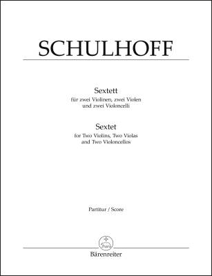 Sextet for Two Violins, Two Violas and Two Violoncellos (1924) - Schulhoff - Score