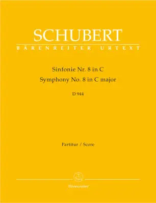 Symphony No. 8 in C Major D 944 \'\'the Great\'\' - Schubert - Score, Urtext Edition - Orchestra