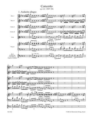 Concerto in B-flat Major Op. 4/6 HWV 294 - Handel - Score
