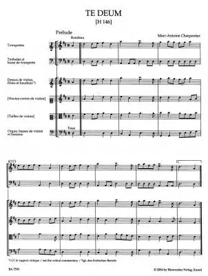 Te Deum in D Major H 146 - Charpentier - Score, Urtext Edition