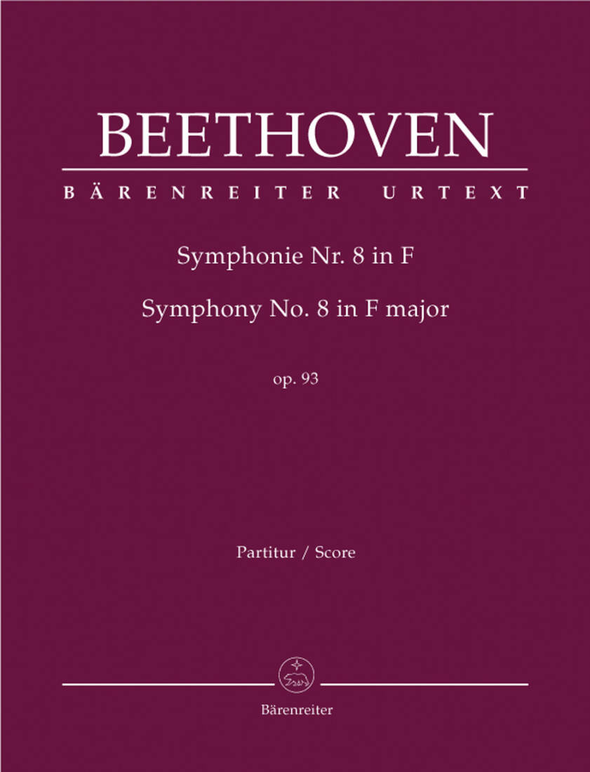 Symphony No. 8 in F Major Op. 93 - Beethoven - Score, Urtext Edition - Orchestra