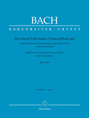 Der Geist Hilft Unser Schwachheit auf BWV 226 - Bach - Score, Urtext Edition
