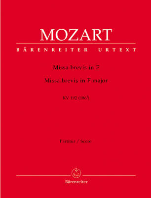 Missa Brevis in F Major K. 192 (186f) - Mozart - Score, Urtext Edition