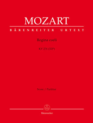 Regina Coeli in C Major K. 276 (321b) - Mozart - Score, Urtext Edition
