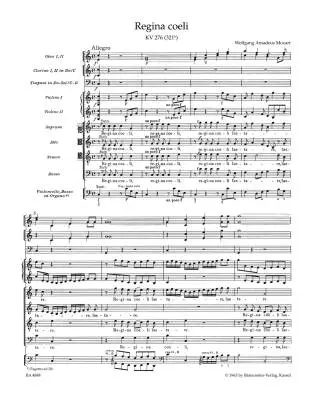 Regina Coeli in C Major K. 276 (321b) - Mozart - Score, Urtext Edition