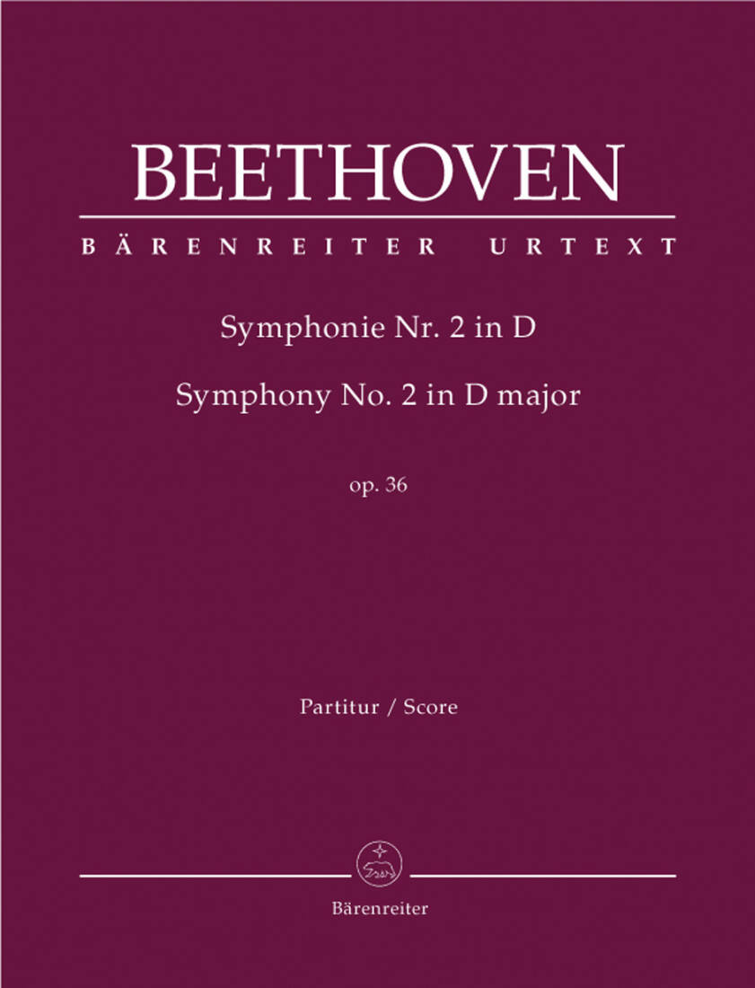 Symphony No. 2 in D Major Op. 36 - Beethoven - Score, Urtext Edition - Orchestra