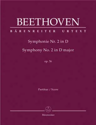 Baerenreiter Verlag - Symphony No. 2 in D Major Op. 36 - Beethoven - Score, Urtext Edition - Orchestra