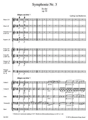 Symphony No. 3 in E-flat Major Op. 55 \'\'Eroica\'\' - Beethoven - Score, Urtext Edition - Orchestra