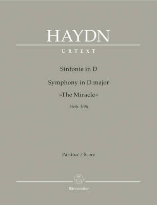 Symphony in D Major Hob. I:96 ''the Miracle'' - Haydn/ Salomon - Score, Urtext Edition - Orchestra