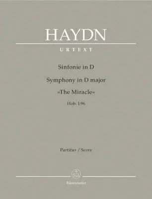 Baerenreiter Verlag - Symphony in D Major Hob. I:96 the Miracle - Haydn/ Salomon - Score, Urtext Edition - Orchestra