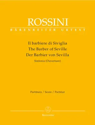 Baerenreiter Verlag - Il Barbiere Di Siviglia (der Barbier von Sevilla). Sinfonia (Ouverture) - Rossini - Score, Urtext Edition - Orchestra