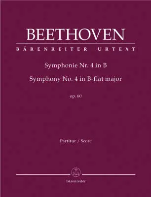 Symphony No. 4 in B-flat Major Op. 60 - Beethoven - Score, Urtext Edition - Orchestra
