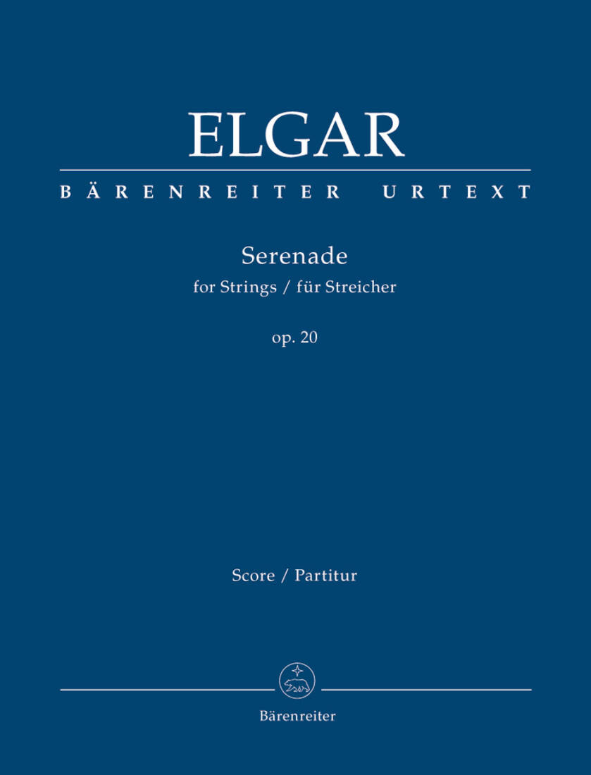 Serenade for Strings Op. 20 - Elgar - Score, Urtext Edition - String Quartet, Basso Continuo