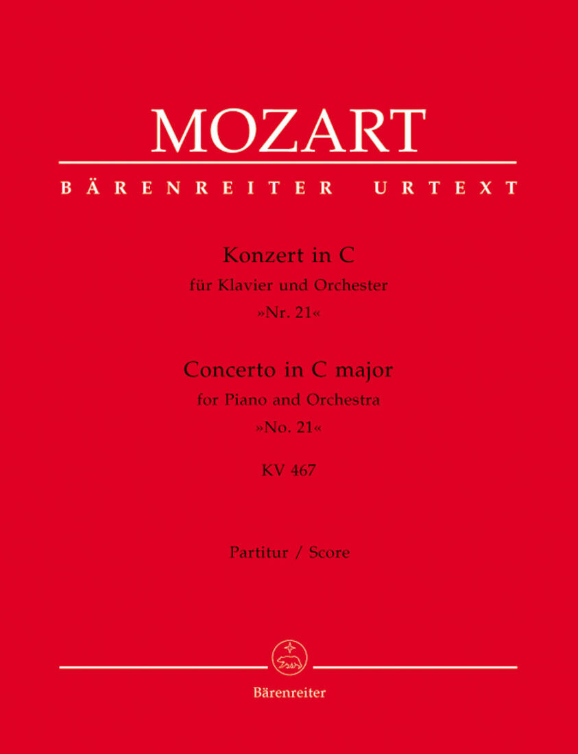 Concerto for Piano and Orchestra No. 21 in C Major K. 467 - Mozart - Full Score
