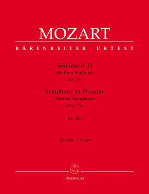 Symphony No. 35 in D Major K. 385 \'\'Haffner Symphony\'\' - Mozart - Score, Urtext Edition - Orchestra