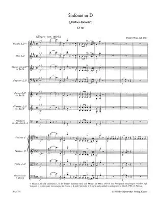 Symphony No. 35 in D Major K. 385 \'\'Haffner Symphony\'\' - Mozart - Score, Urtext Edition - Orchestra