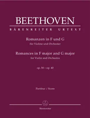 Baerenreiter Verlag - Romances in F Major and G Major Op. 50, 40 - Beethoven - Violin/Orchestra - Score