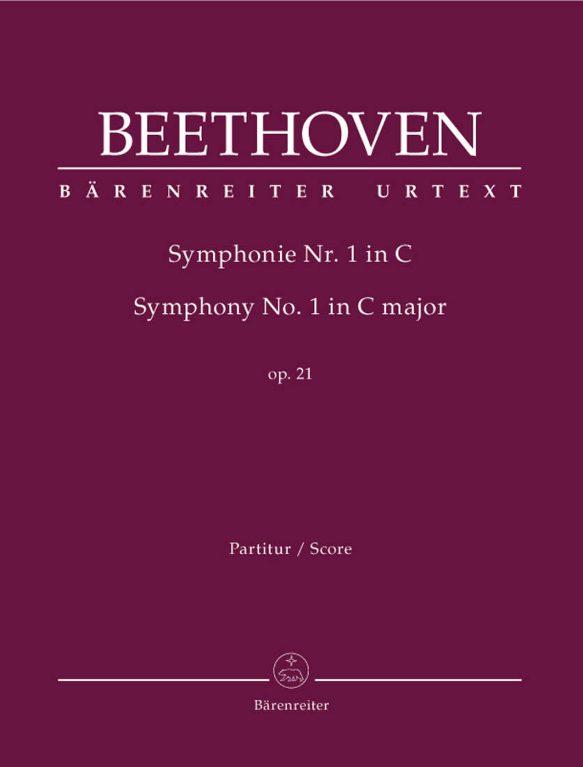 Symphony No. 1 in C Major Op. 21 - Beethoven - Score, Urtext Edition - Orchestra