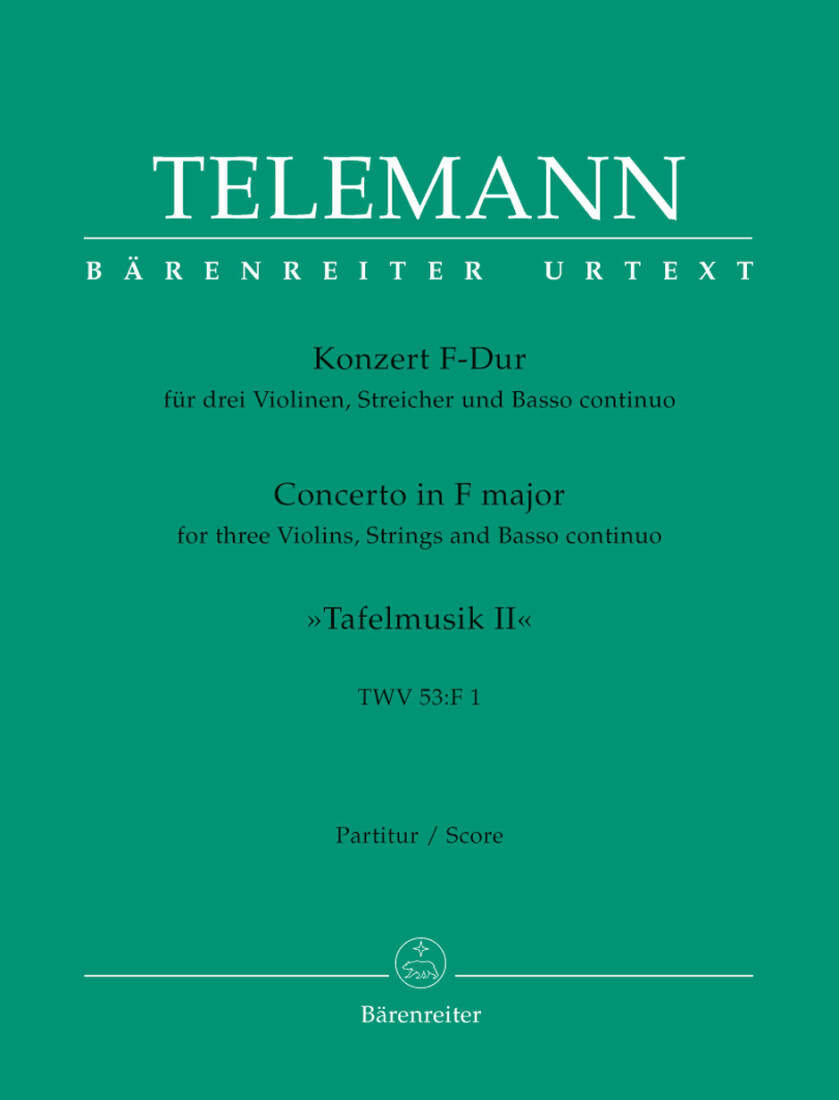 Concerto in F Major TWV 53:F1 - Telemann - Full Score