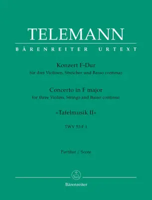 Baerenreiter Verlag - Concerto in F Major TWV 53:F1 - Telemann - Full Score