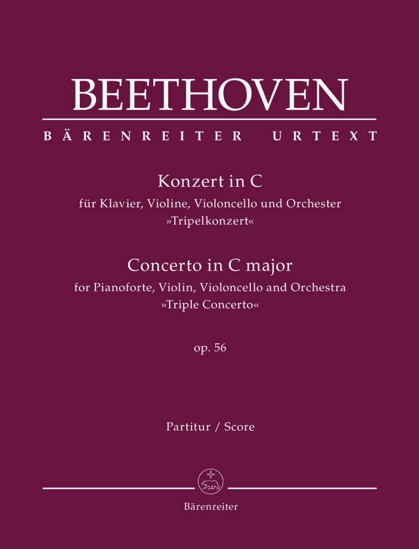 Triple Concerto in C Major Op. 56 \'\'Triple Concerto\'\' - Beethoven - Score - Orchestra