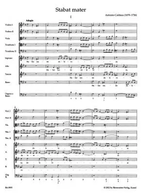 Stabat Mater - Caldara - Score - Vocal, Mixed Choir, Orchestra