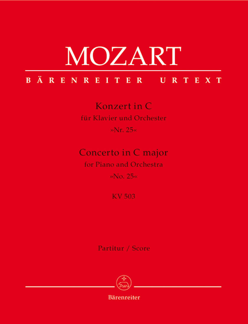 Concerto No. 25 in C Major K. 503 - Mozart - Piano/Orchestra - Score