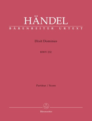 Dixit Dominus HWV 232 - Handel - Score, Urtext Edition
